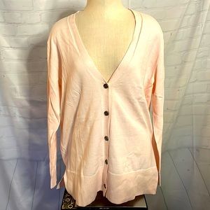 NWT Size Large Pink Light Weight Gap Cardigan